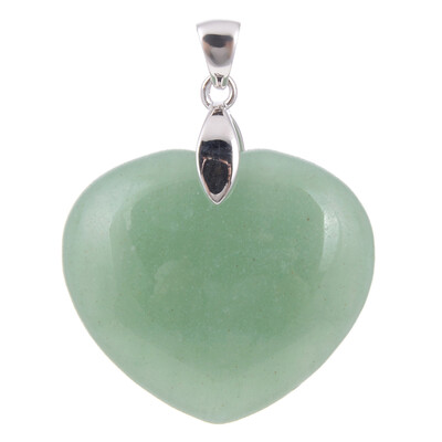 Pendentif en argent et Aventurine verte