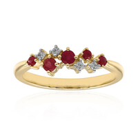 Bague en or et Béryl rouge