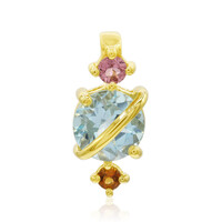 Pendentif en argent et Topaze bleu ciel