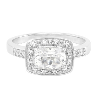 Bague en argent et Béryl de l'Himalaya