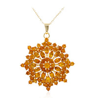 Collier en argent et Citrine Madère