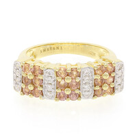 Bague en or et Saphir Padparadscha non chauffé (AMAYANI)