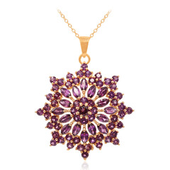 Collier en argent et Grenat Rhodolite