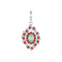 Pendentif en argent et Emeraude de Russie