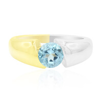 Bague en argent et Topaze bleu ciel