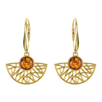Boucles d'oreilles en argent et Ambre baltique
