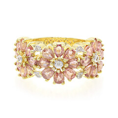 Bague en or et Saphir Padparadscha non chauffé (AMAYANI)