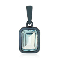 Pendentif en argent et Topaze bleu ciel