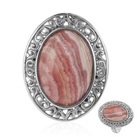 Bague en argent et Rhodochrosite (Art of Nature)