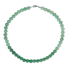 Collier en argent et Aventurine verte