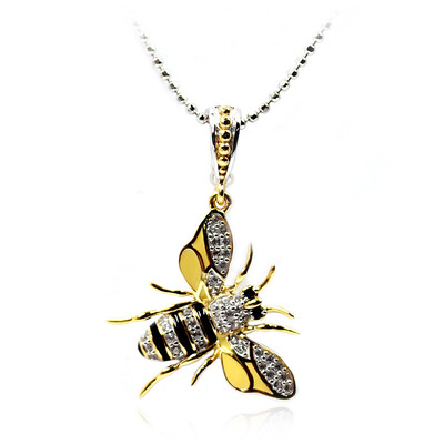 Collier en argent et Zircon (Dallas Prince Designs)