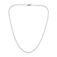 Collier en argent et Topaze blanche