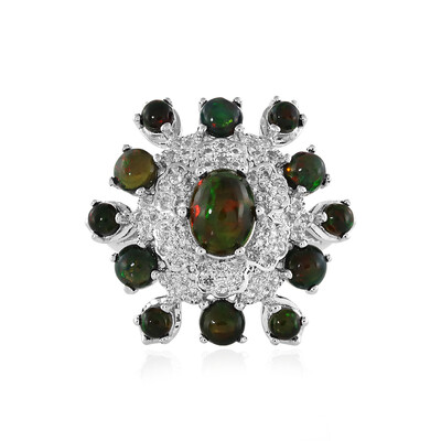 Bague en argent et Opale Mezezo