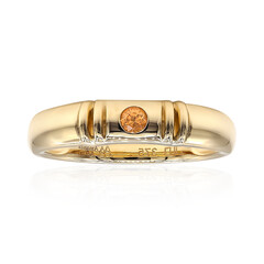 Bague en or et Spessartine de Californie (Amanda Adkins)