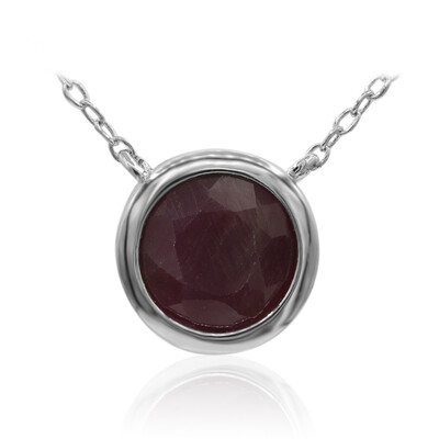 Collier en argent et Rubis