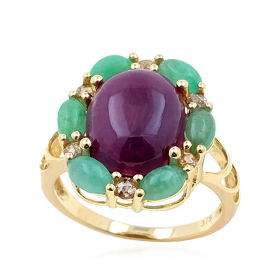 Bague en or et Rubis