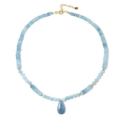 Collier en argent et Aigue-marine