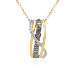 Collier en argent et Diamant champagne I3