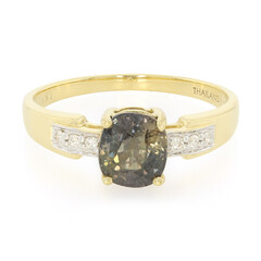 Bague en or et Saphir non chauffé (AMAYANI)
