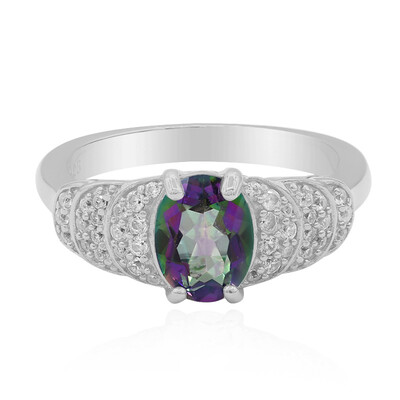 Bague en argent et Quartz mystique