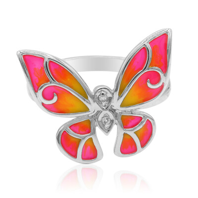Bague en argent et Topaze blanche