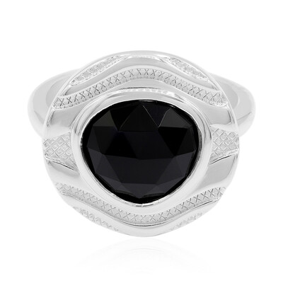 Bague en argent et Onyx noir (MONOSONO COLLECTION)
