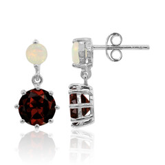 Boucles d'oreilles en argent et Grenat
