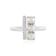 Bague en argent et Perle blanche de culture d'eau douce