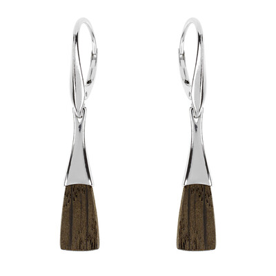Boucles d'oreilles en argent et Chêne des marais (dagen)
