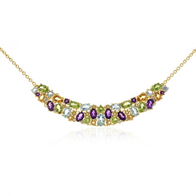 Collier en argent et Topaze bleu ciel
