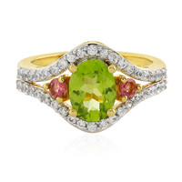 Bague en argent et Péridot