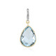 Pendentif en or et Topaze bleu ciel