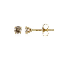 Boucles d'oreilles en or et Diamant chocolat I1