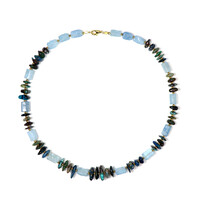 Collier en argent et Hématite dorée