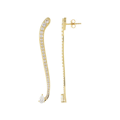 Boucles d'oreilles en argent et Zircon