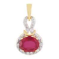 Pendentif en argent et Rubis de Madagascar