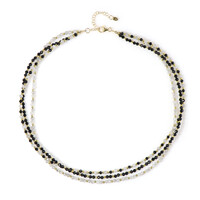 Collier en argent et Zircon de couleur argentée (Riya)