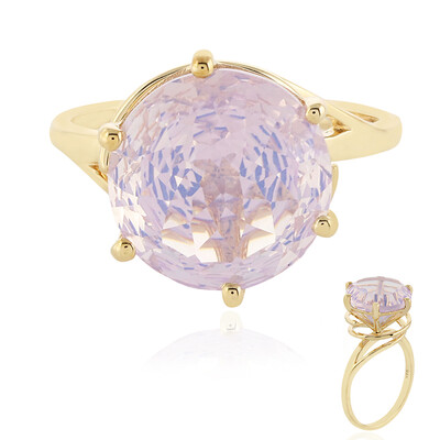 Bague en or et Quartz Fleur de Lys (PHANTASIA)
