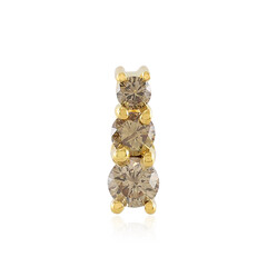 Pendentif en argent et Diamant champagne I3