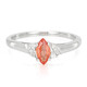 Bague en argent et Saphir Padparadscha