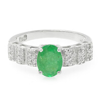 Bague en argent et Emeraude de Bahia