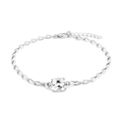 Bracelet en argent et Topaze blanche