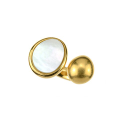Bague en argent et Nacre