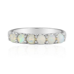 Bague en argent et Opale Welo
