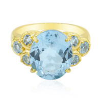 Bague en argent et Topaze bleu ciel