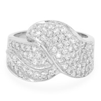 Bague en argent et Topaze blanche