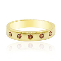 Bague en argent et Saphir orange