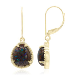 Boucles d'oreilles en or et Opale Boulder