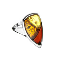 Bague en argent et Ambre baltique