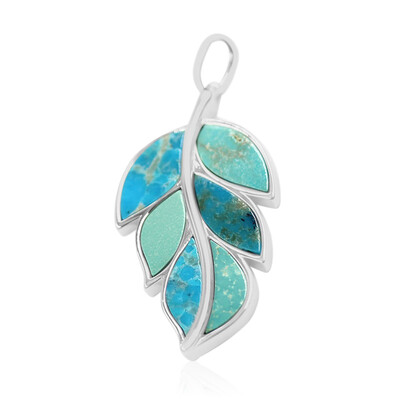 Pendentif en argent et Turquoise de Kingman (Anne Bever)